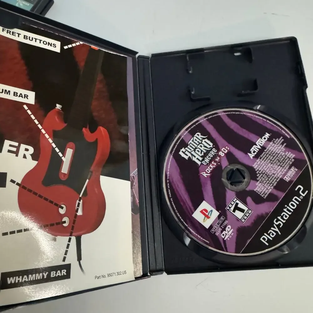 Guitar Hero Encore Rocks the 80s (Sony PlayStation 2, 2007) PS2 CIB Complete